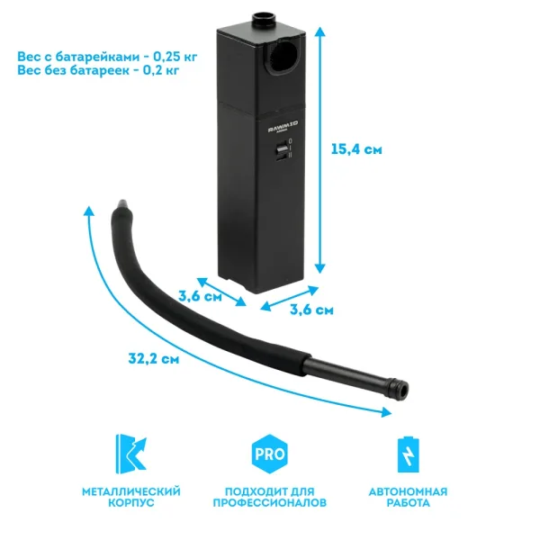 Дымогенератор для холодного копчения RAWMID Aroma Smoking Gun RAS-02